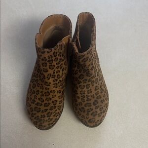 Cat & Jack Brown Leopard Print Kids Boots